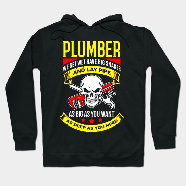 Plumber Plumbing Hoodie by dgimstudio44